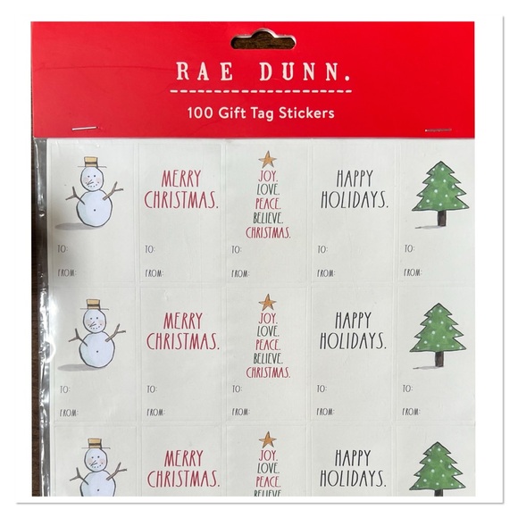 RAE DUNN Gift Tag Stickers (100pcs) 🆕🏷️ - Picture 3 of 4